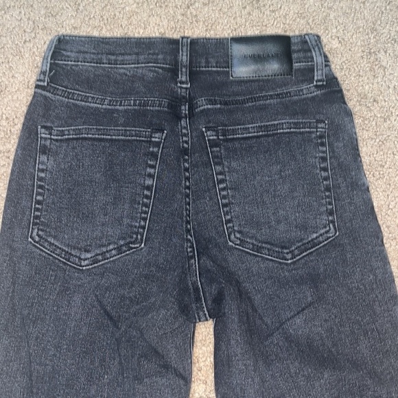 Everlane The Authentic Stretch High Rise Skinny Button Fly Washed Black 25 - Picture 7 of 9